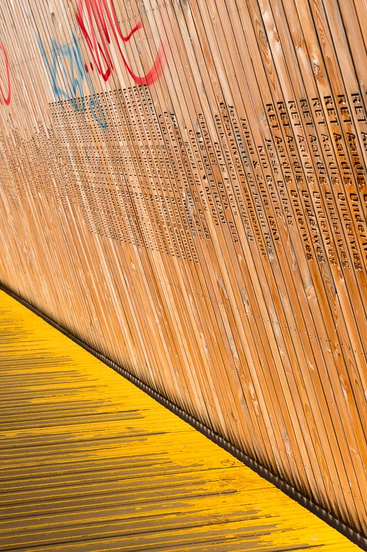 Luchtsingel bridge in Rotterdam, The Netherlands.